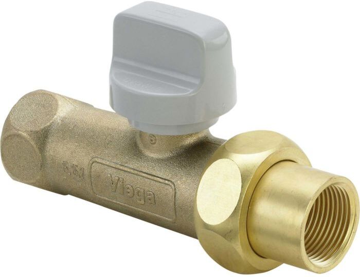 Viega Gasgerätekugelhahn 526139 Rp 3/4, verchromt, Messing, Durchgang, mit TAE
