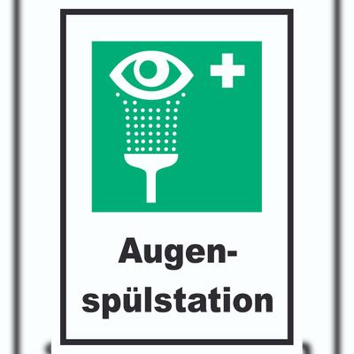 HB-Druck Augenspülstation Schild A3 (297x420mm)