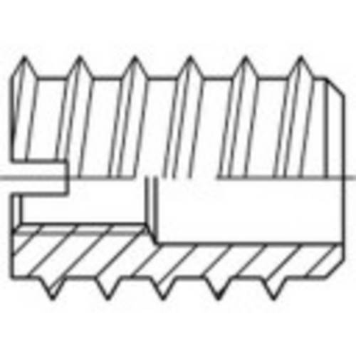 TOOLCRAFT 144030 Einschraubmutter M6 12mm Stahl 1St.