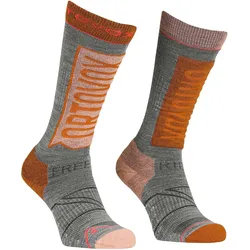 Ortovox, Damen, Sportsocken, Women's Free Ride Long Socks (39 - 41), Braun, Orange