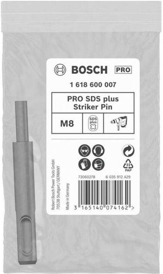 Bosch Einschlagwerkzeug für Anker SDS plus M8 Durchmesser 6 mm Länge 80 mm (1618600007)