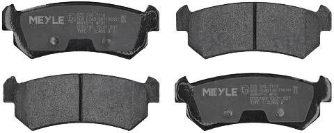 MEYLE 025 240 7114 Bremsbeläge
