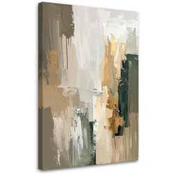 WANDBILD, Braun beige moderne Abstrakt