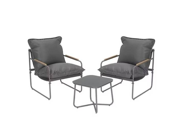 Ensemble salon de jardin mobilier extérieur pour balcon et terrasse