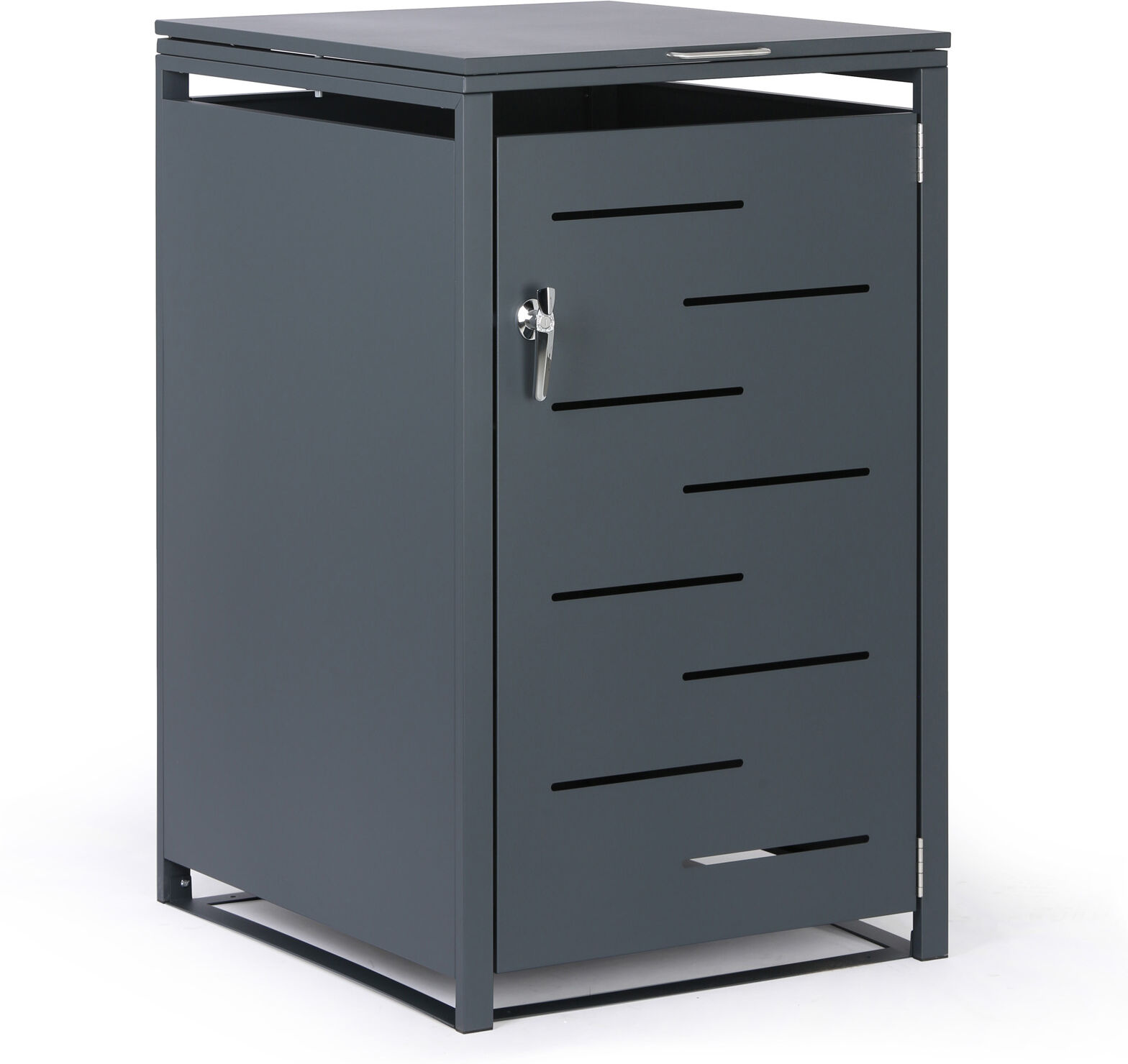 B2B Partner Mülltonnenüberdachung für 240-l-Behälter, 1160 x 695 x 800 mm, abschließbar