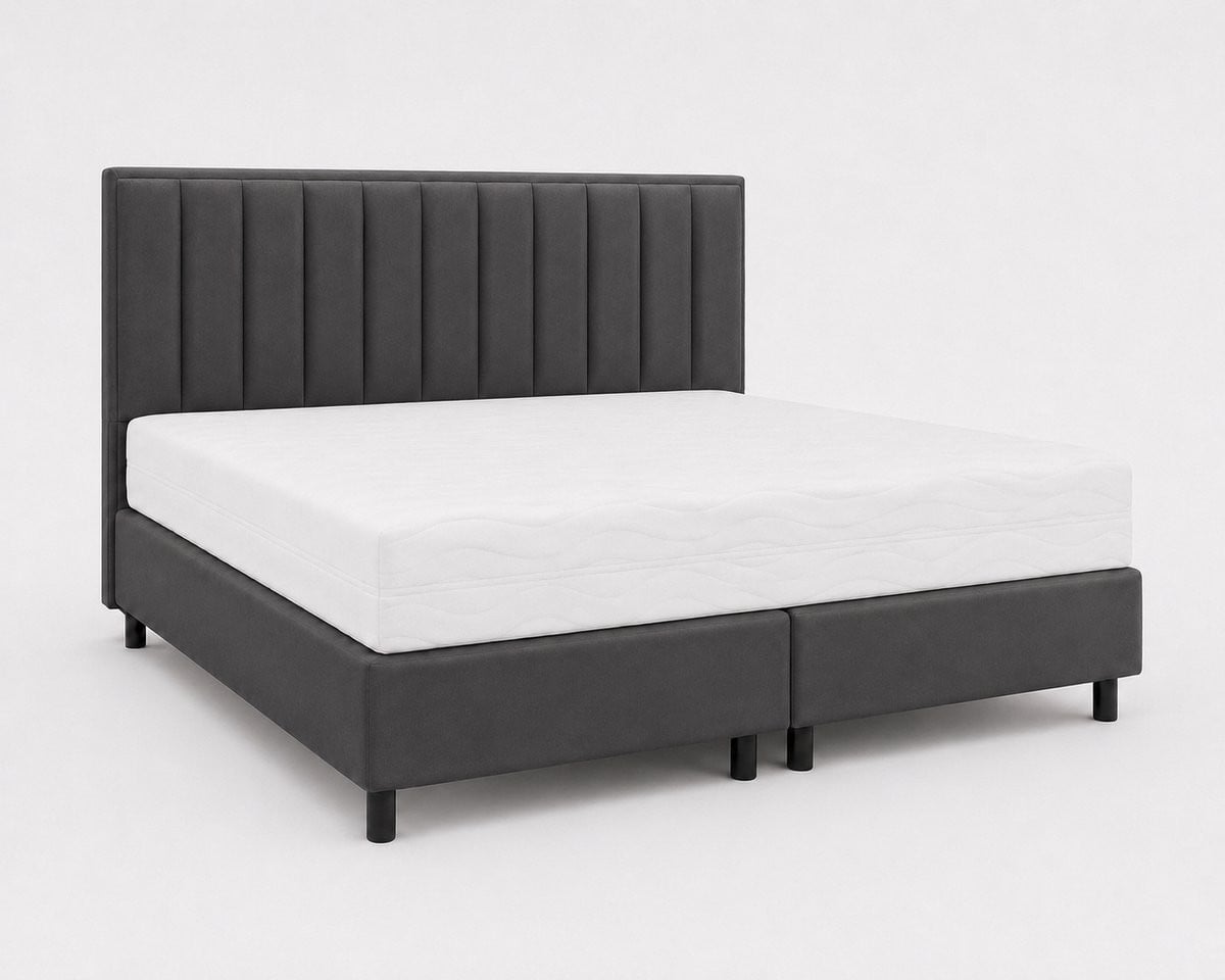 Luxe Living Home Opberg Boxspring Lunara 160x200 cm - Antraciet