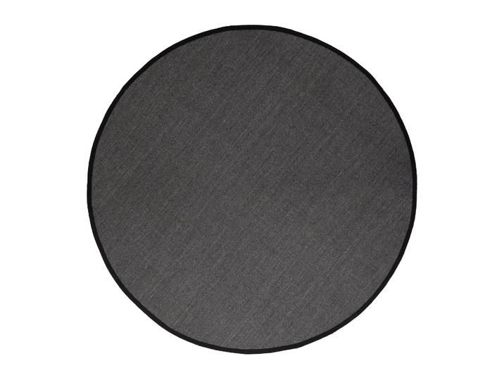 Dixie Jenny Sisal runder Teppich Schwarz Ø 250 cm