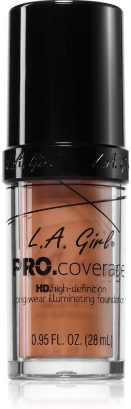 L.A. Girl Cosmetics PRO. Coverage illuminating liquid foundation shade Soft Honey 28 ml