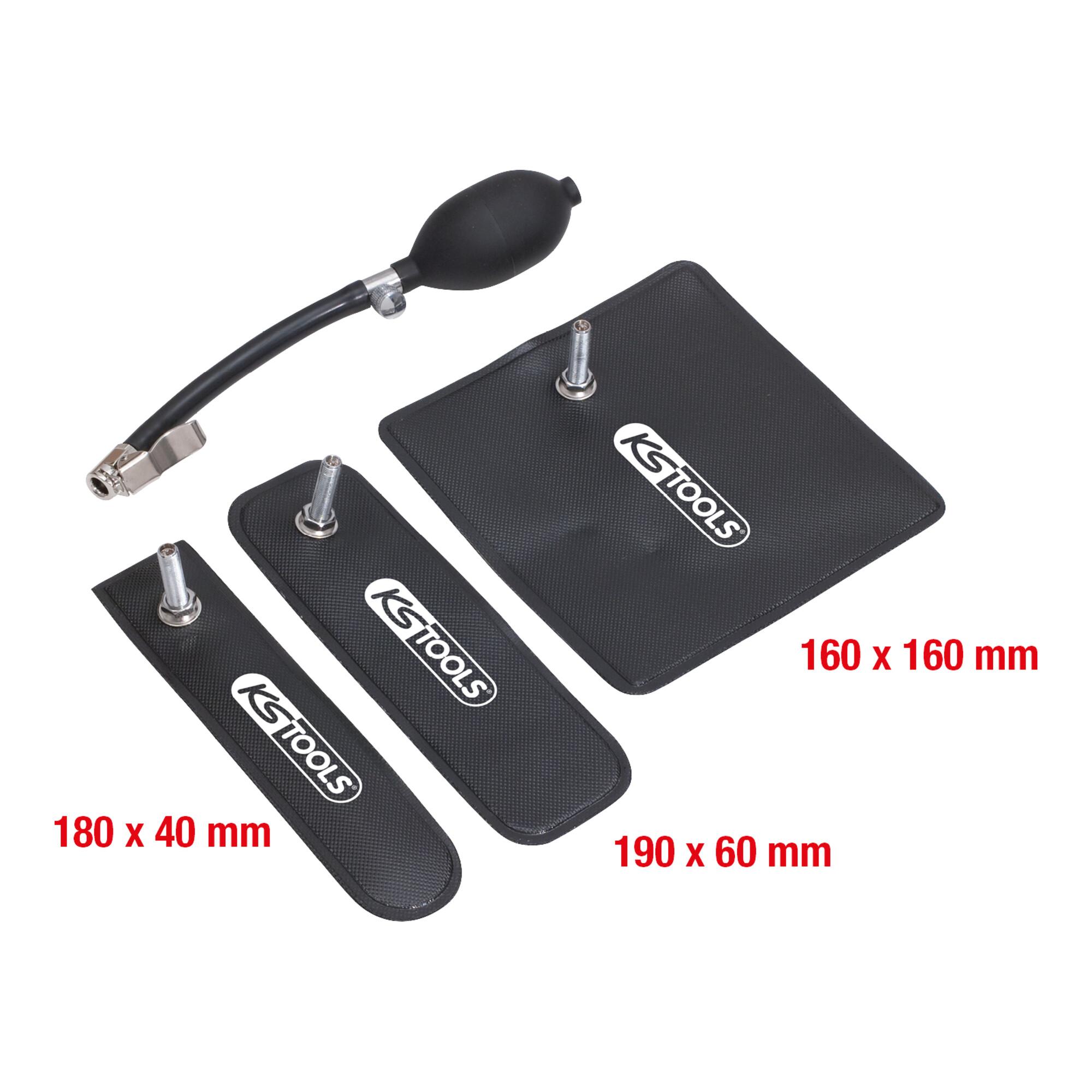KS Tools Druckkissen-Satz mit Handpumpe, 4-teilig (150.1685)