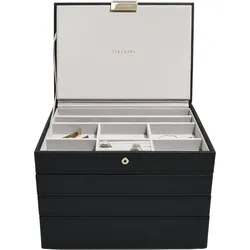 Stackers Schmuckkästchen classic vierfach schwarz