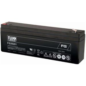 FIAMM AGM-Batterie FG20201, 12 V, 2 Ah, Faston 4,8 mm Anschluss