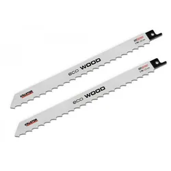 KREATOR 2 x Sägeblatt KRT031001 Holz Länge 225mm 3TPI fein für Reciprosäge