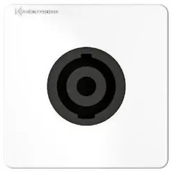 Kindermann Konnect design click ws 7456000413 Audio Speakon Blende mit Lötanschluss (0.28 m), Audiokabel
