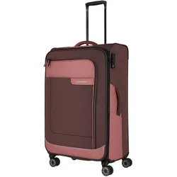 Travelite Trolley + Koffer Viia 4w Trolley L, Koffer, Rosa