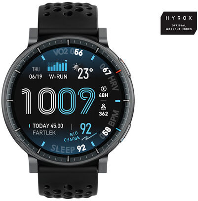 Amazfit Active Max display ultra luminoso da 1,5 pollici, 4 GB di memoria, mappe offline, monitoraggio dell'energia BioCharge