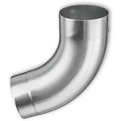 Rohrbogen 72° Grömo mit Einzug, Quartz-Zinc, verschiedene Größen (Ausführung: Ø 100mm)