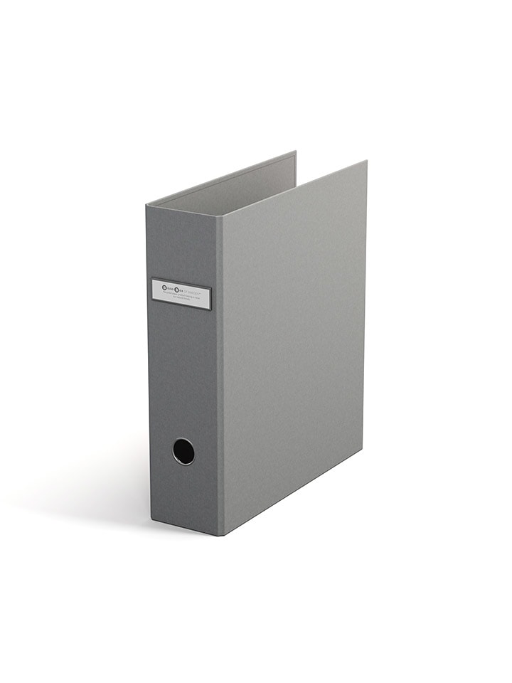 BIGsoBox Ringordner "Archie" in Grau - DIN-A4 - onesize