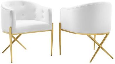 Modway Savour Accent Dining Armchair Performance Velvet Set of 2