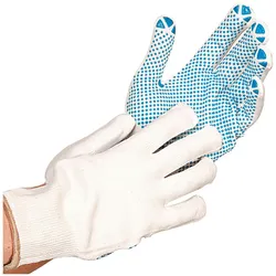 Hygostar, Schutzhandschuhe, Mittelstrickhandschuhe Nylon/Baumwolle mit Noppen (XL)