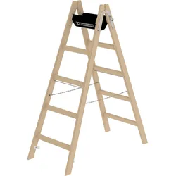 Munk Sprossen-Stehleiter Holz - 033210