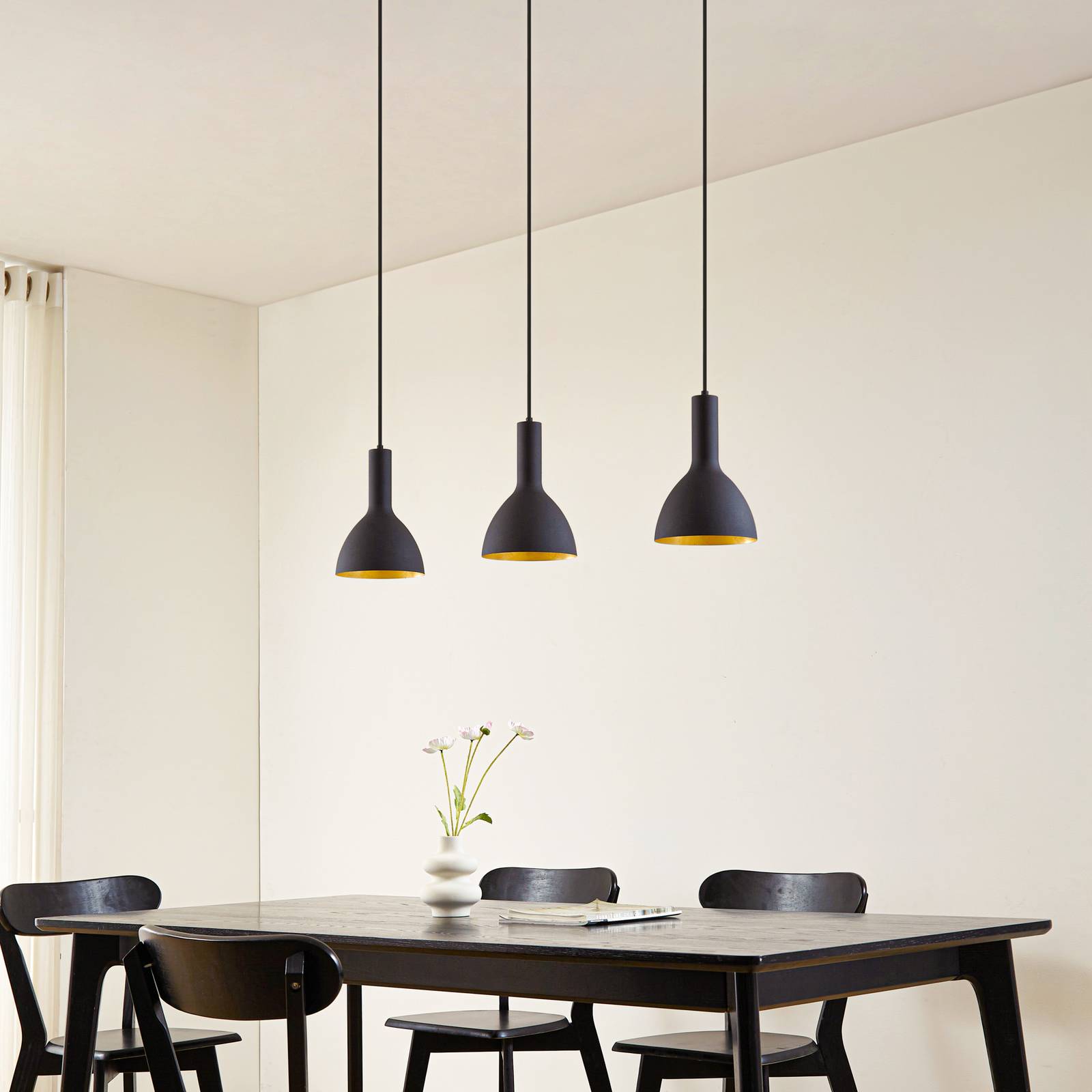 Pendant Light Cosmina Arcchio, dimmable, Black, Kitchen, metal, Modern, Ceiling Light