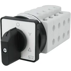 SEZ Nockenschalter 3P 32A 0-Y-Δ Asynchronmotoren m.Griff S32 JD 9551 A6