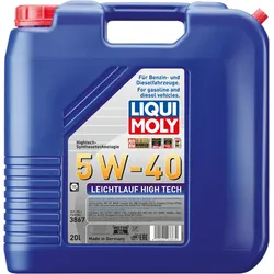 Liqui Moly 3867 Leichtlauf High Tech 5W-40 Motorenöl 20 Liter