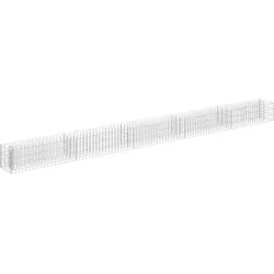 vidaXL Gabionen-Hochbeet Verzinkter Stahl 450×30×30 cm