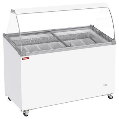 Eistheke, 381 Liter, Schiebedeckel auf Rollen mit gewölbtem Glas, Kapazität für 7 Behälter (CCV5-MP)