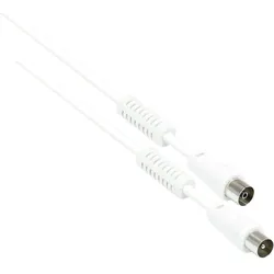 Alcasa S-PAK015 Koaxialkabel 1,5 m IEC Weiß