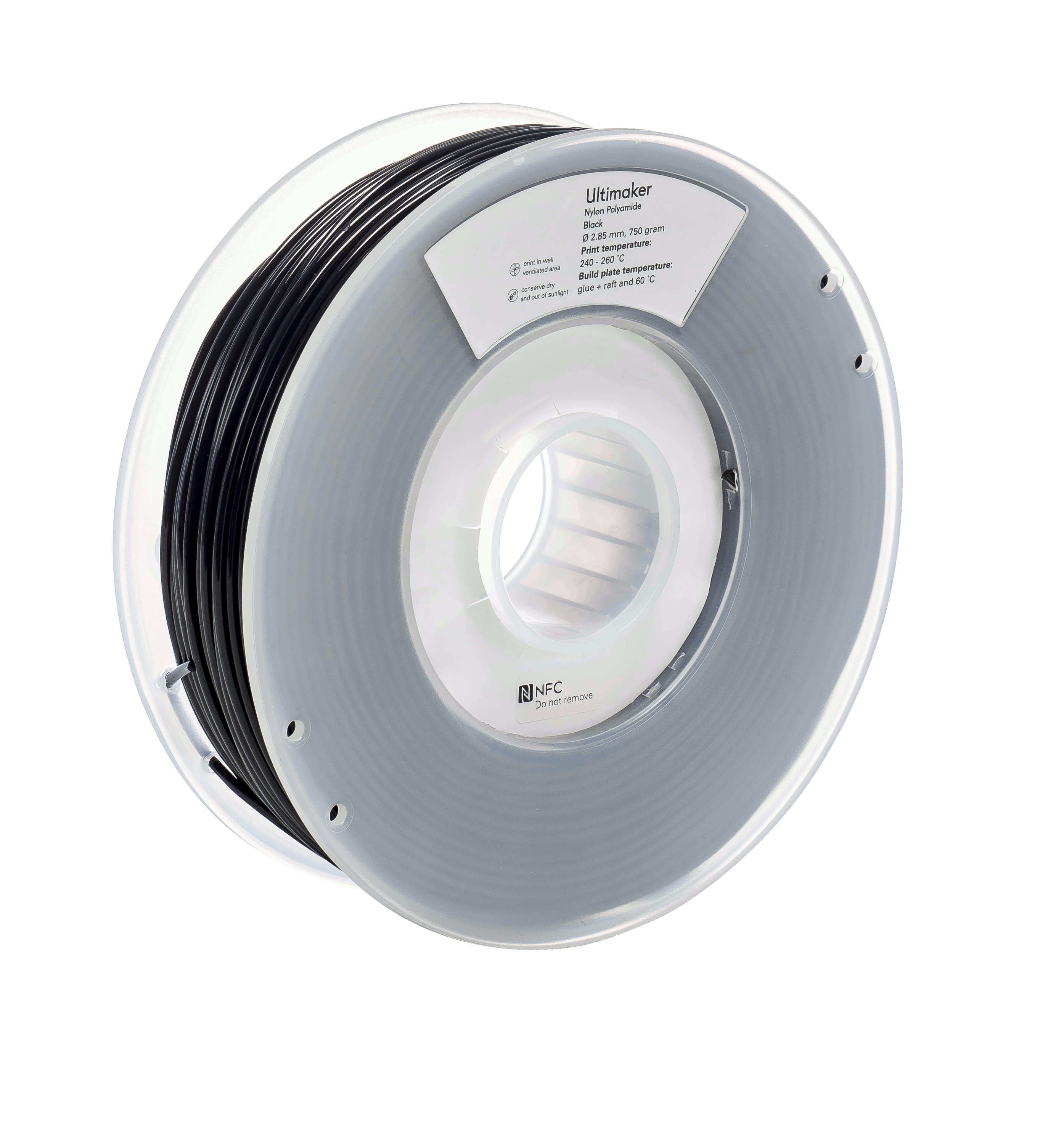Ultimaker Nylon - 2.85 mm - 750 g - Black 1646