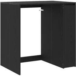 vidaXL Kamdyn, Waschmaschinenschrank, Schwarz
