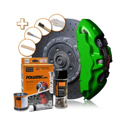 FOLIATEC Bremssattellack Bremssattel Lack Set power green 2166