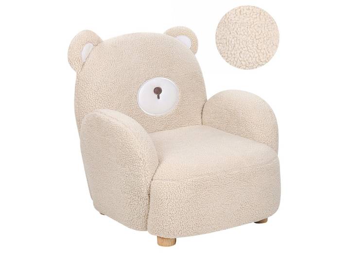 KINDERSESSEL Teddybär Bouclé Beige Boo
