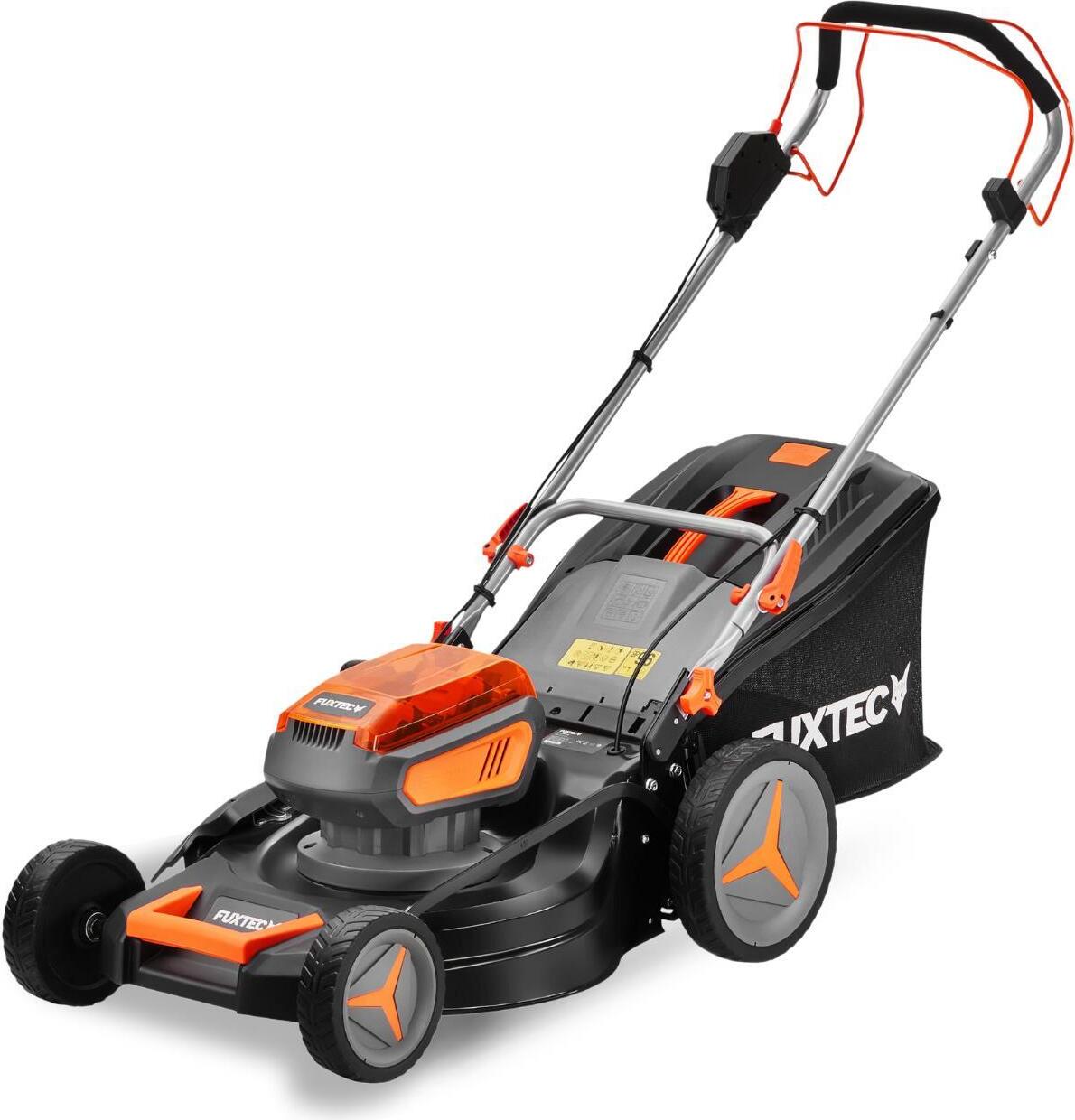 FUXTEC 40V Akku Rasenmäher FX-E2RM46 - 46 cm Schnittbreite - Hinterradantrieb - 6 Schnitthöhen - ohne Akku und Ladegerät