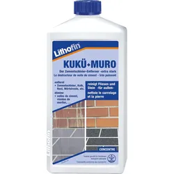 LITHOFIN KUKÜ-MURO Zementschleierentferner - extra stark, 1 l Flasche