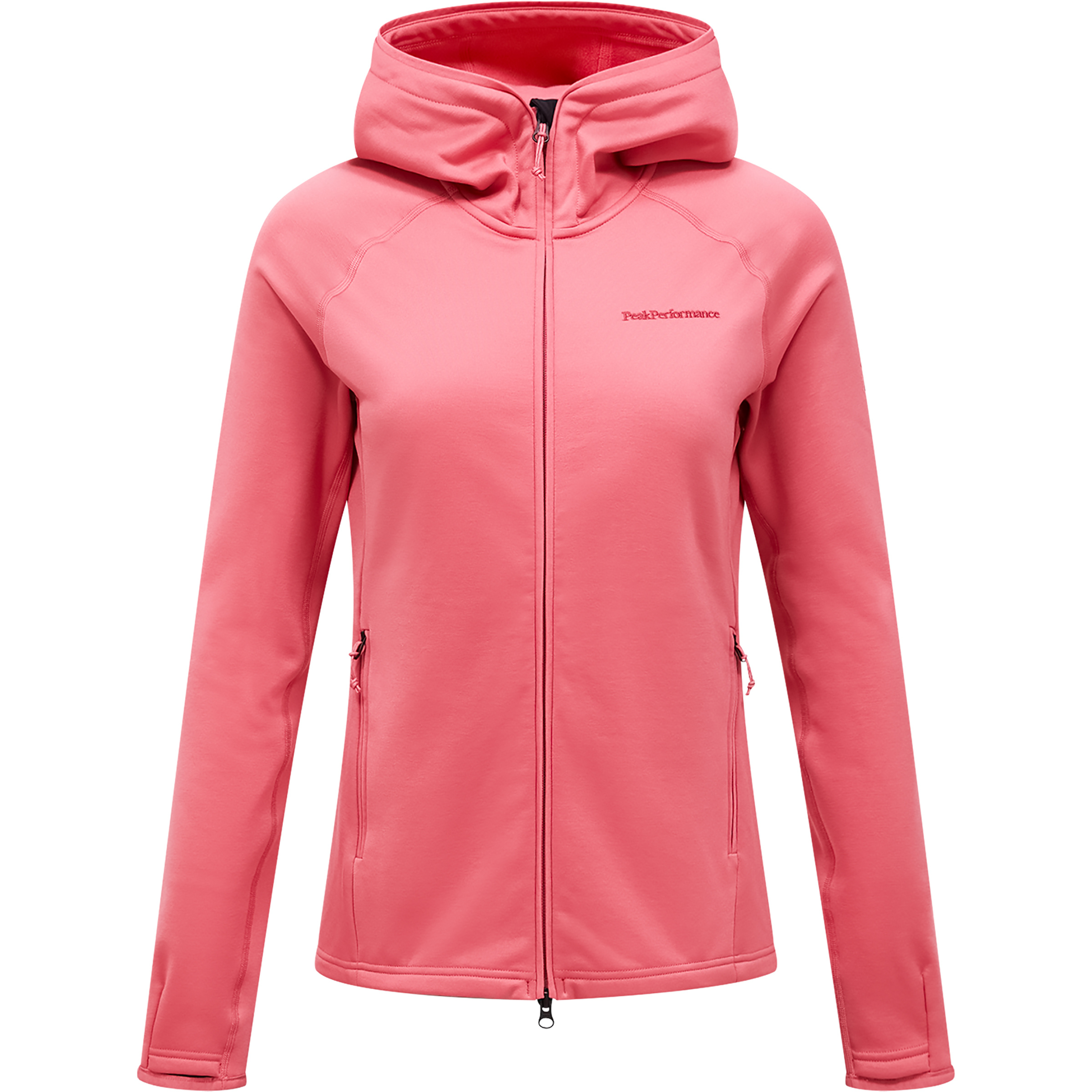 Peak Performance Midlayer Damen Fleecejacke rosa Größe L Skifahren Elastisch