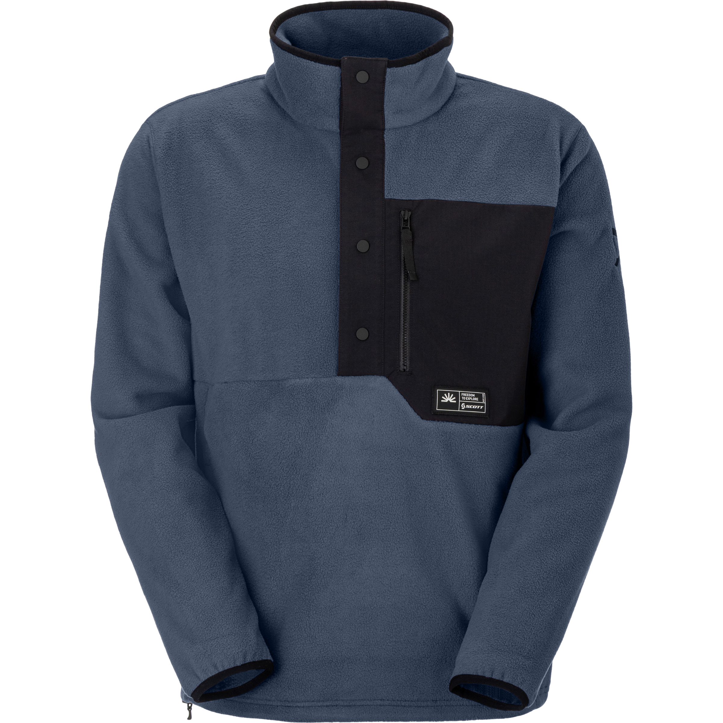 Scott Escape Original Fleece Herren Pullover blau Größe XL Lifestyle Schnell trocknend