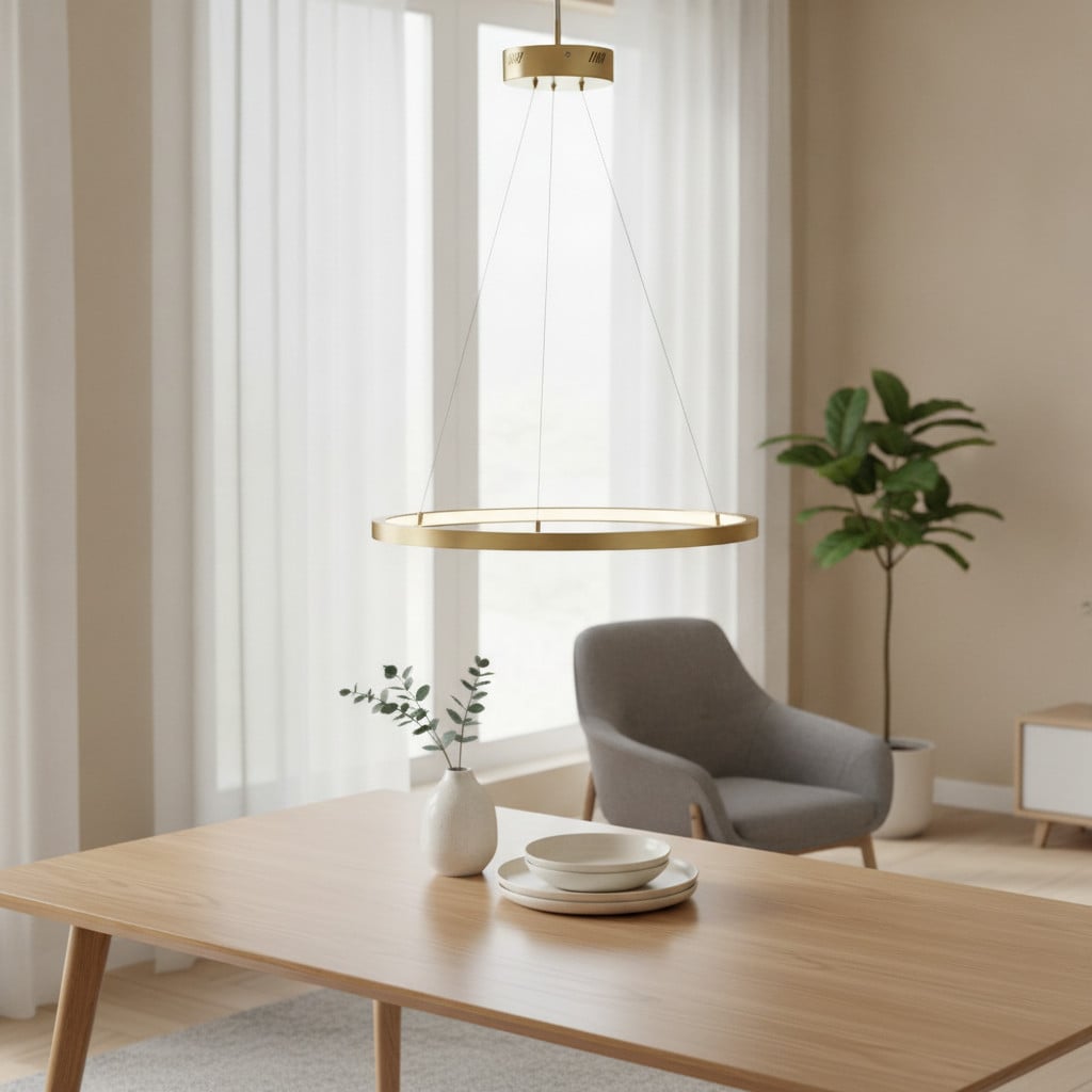 Lyora Empatia design hanglamp in goud/messing van aluminium en metaal