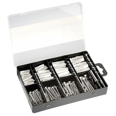 Bosch Accessoires Befestigungs-Set 173 teillig | Schrauben Dübel Bohrer Bits