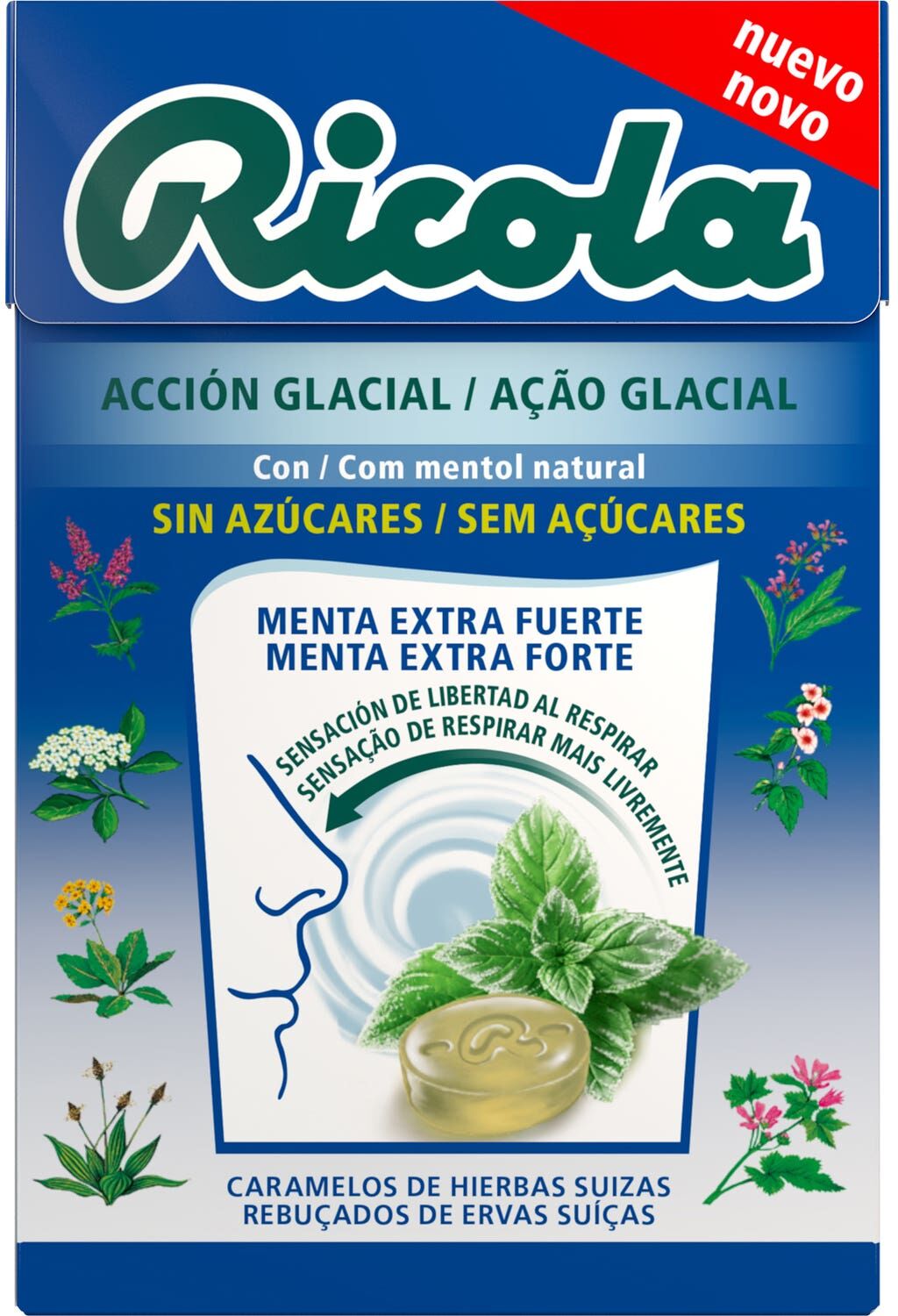 RICOLA Caramelos Extra Fuertes Menta 50 g