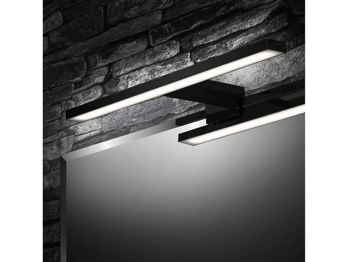 Briloner Wandleuchte Dun Brilo, schwarz, für Badezimmer, Metall, Modern
