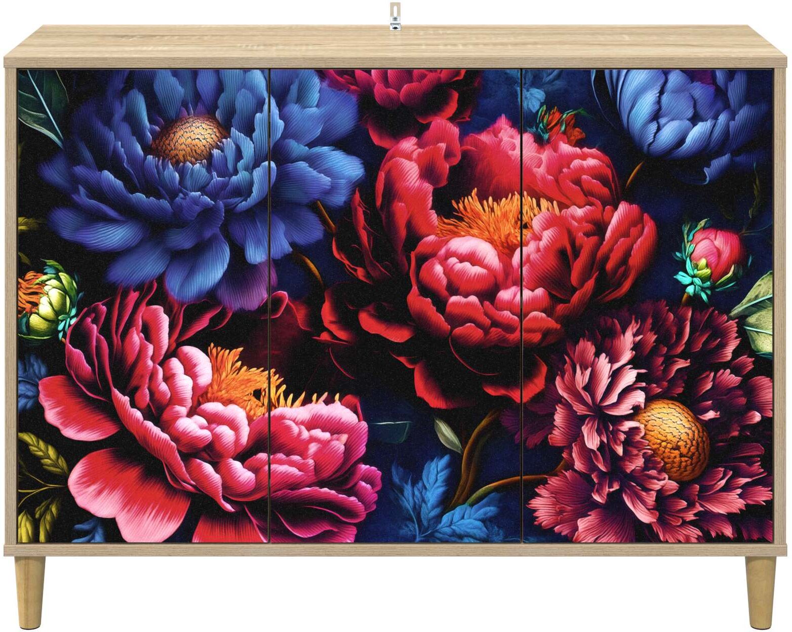 vidaXL Buffet KIEL Sonoma 102 x 33 x 75 cm Bois d'ingénierie