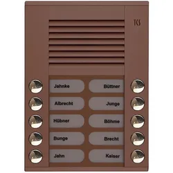 TCS Tür Control Audioaußenstation 2-reihig PES10-EB/04