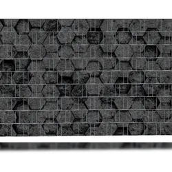 zaun|zu® Sichtschutzstreifen HONEYCOMB - Bedruckter Sichtschutz 2,5m x 1,8m