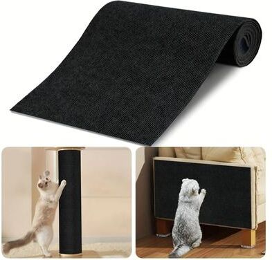 Uplift Essentials Custom Fit Trimmable Cat Scratching Carpet black