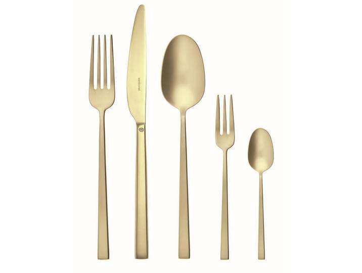 Sambonet Besteckset Rock Antique, Gold, Metall, 60-teilig, lebensmittelecht, Essen & Trinken, Besteck, Besteck-Sets