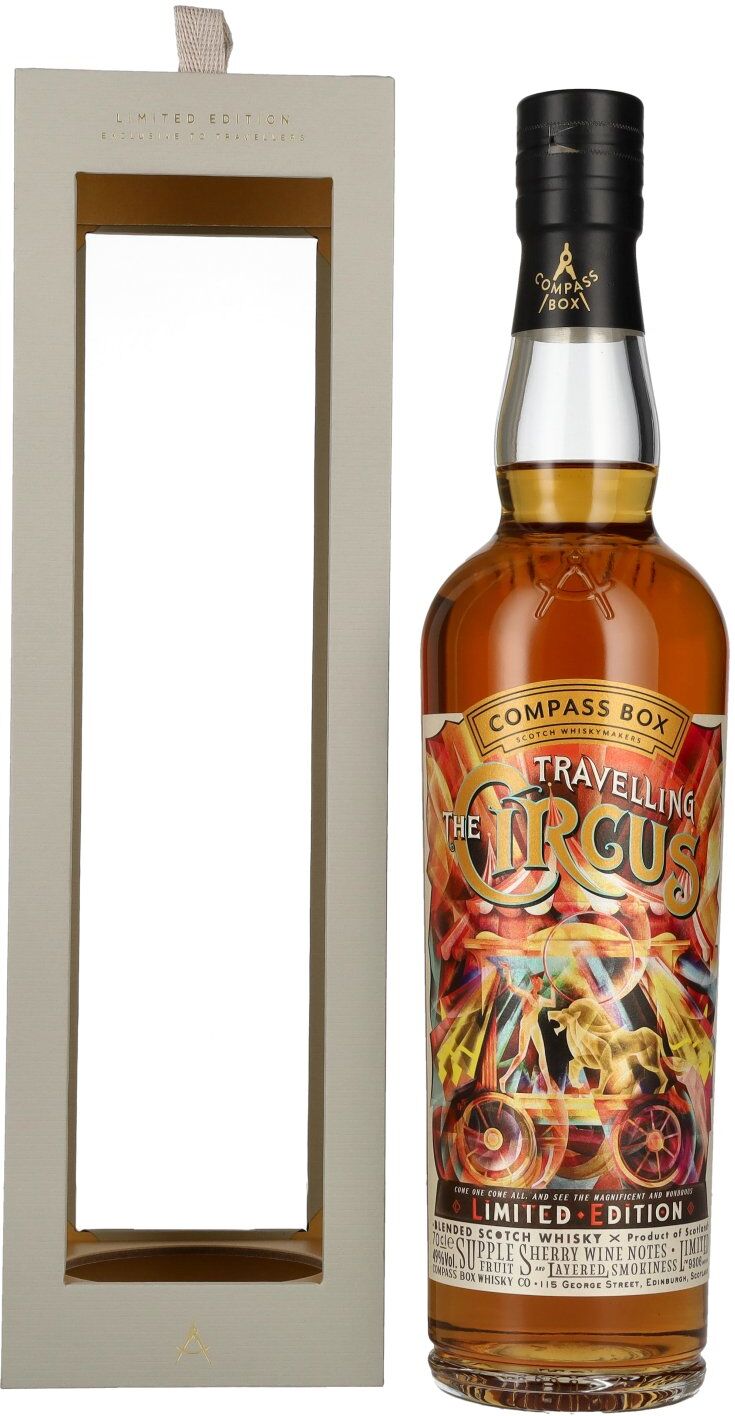 Compass Box TRAVELLING CIRCUS Blended Malt Limited Edition 49% Vol. 0,7l in Geschenkbox