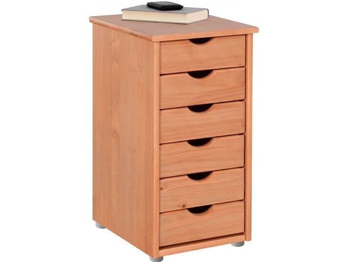 Kommode GOODPRODUCT Gava , beige (natur), B:39cm H:66cm T:34cm, Sideboards, Kommode, aus massivem Kiefernholz, mit Stauraummöglichkeiten, Breite 39 cm