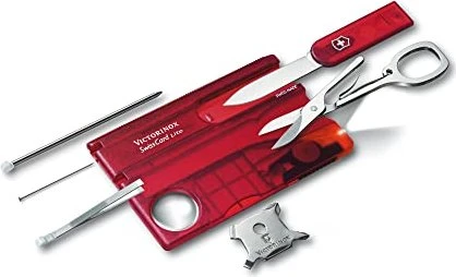 VICTORINOX SwissCard Lite transluzent rot